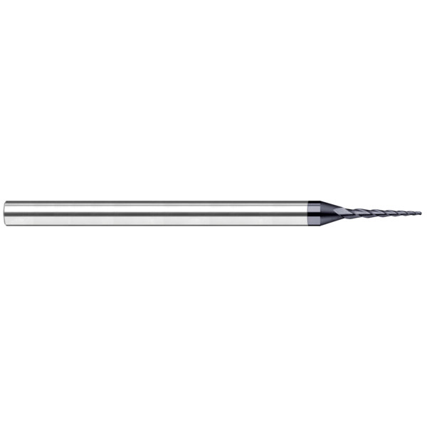 Harvey Tool Miniature End Mill - Tapered - Ball, 0.0300", Included Angle: 16 Degrees 853830-C6